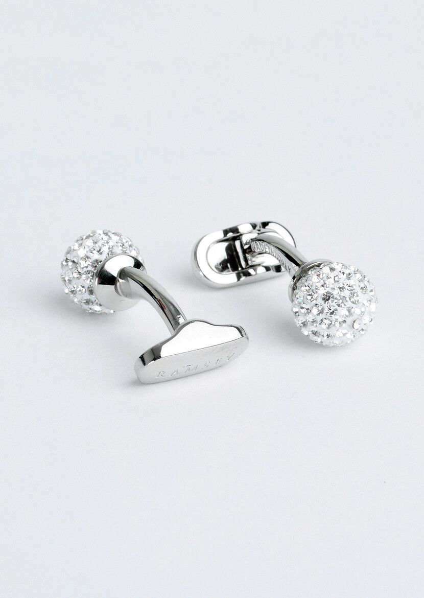 Silver Brass Cuff Link - 2