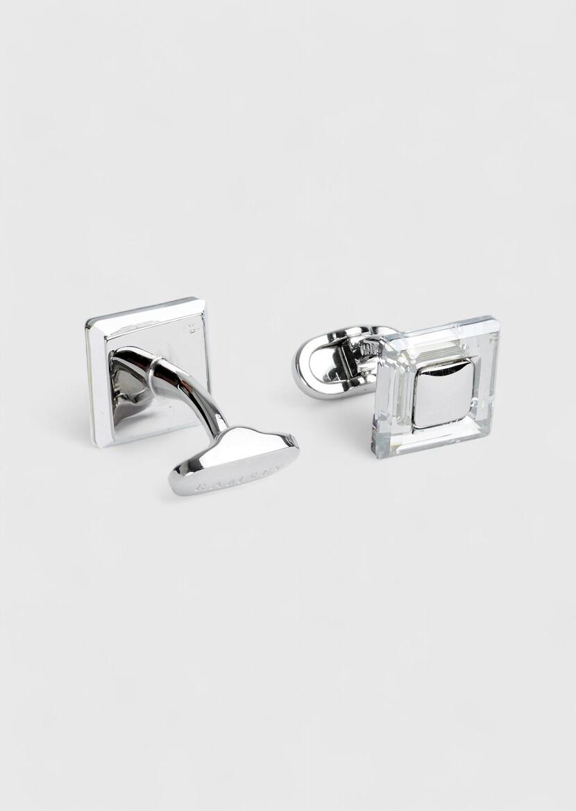 Silver Brass Cuff Link - RAMSEY