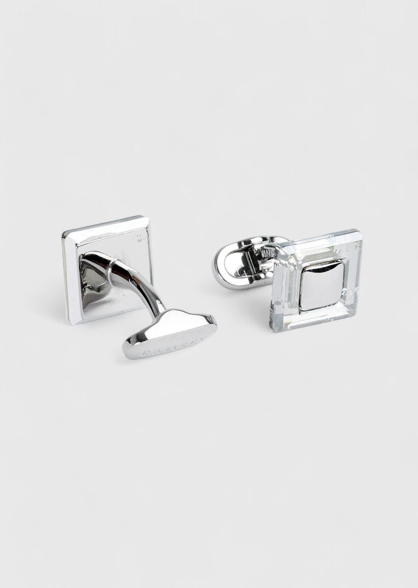 Silver Brass Cuff Link - 2