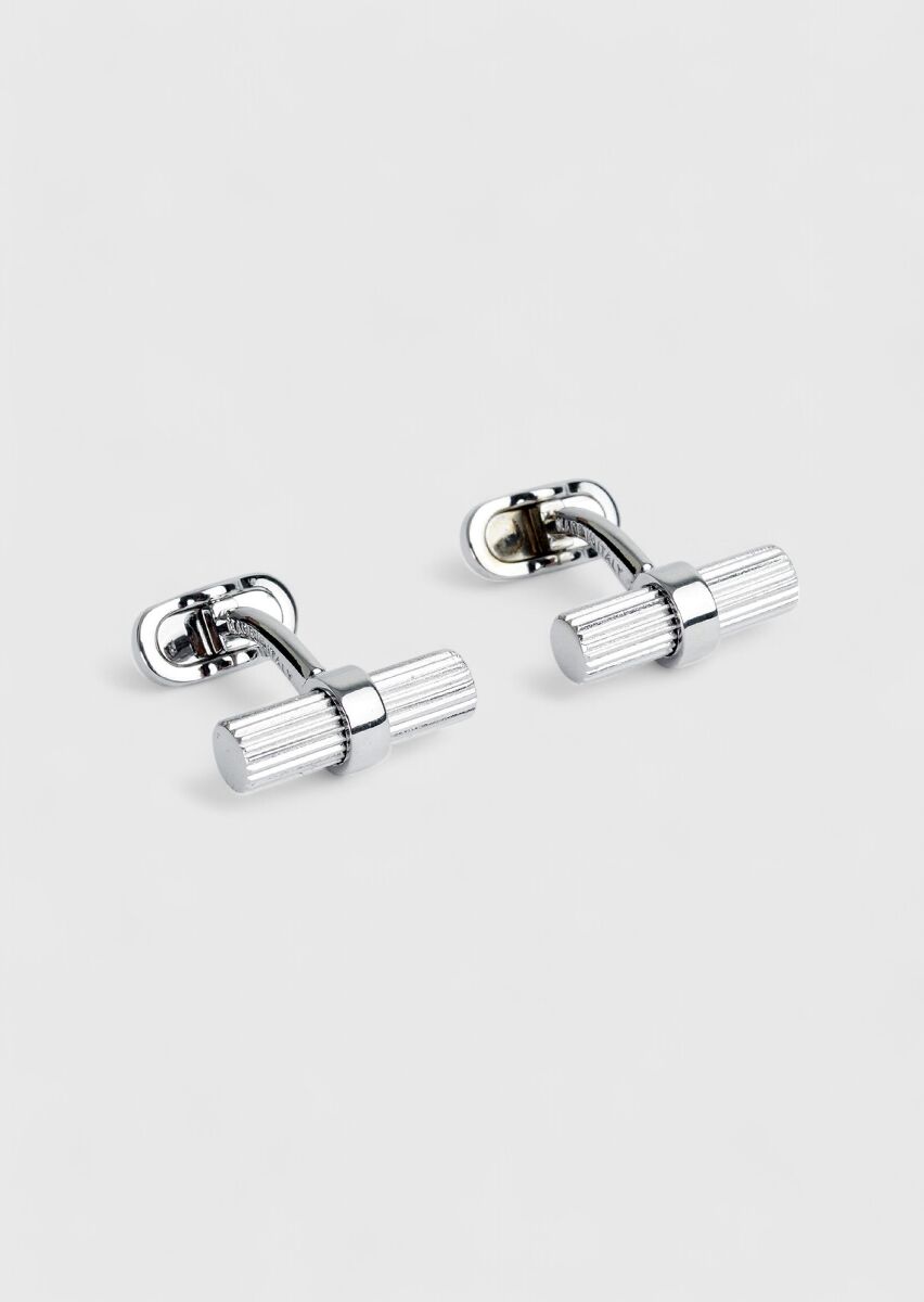 Silver Brass Cuff Link - 1