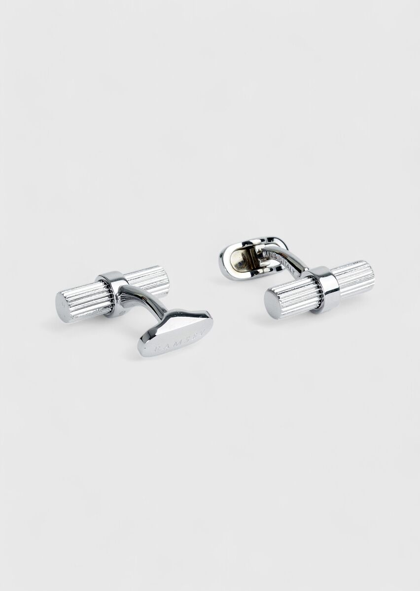 Silver Brass Cuff Link - 2