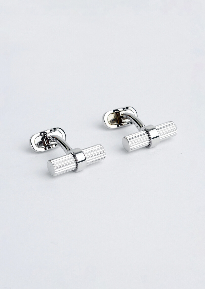 Silver Brass Cuff Link 