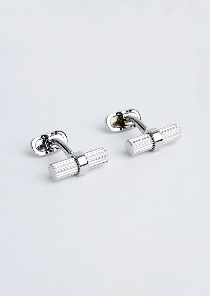 Silver Brass Cuff Link - 1