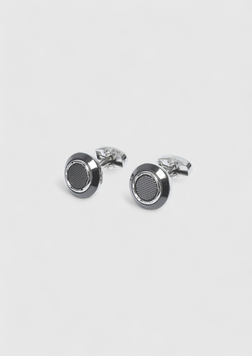 Silver Brass Cuff Link - RAMSEY
