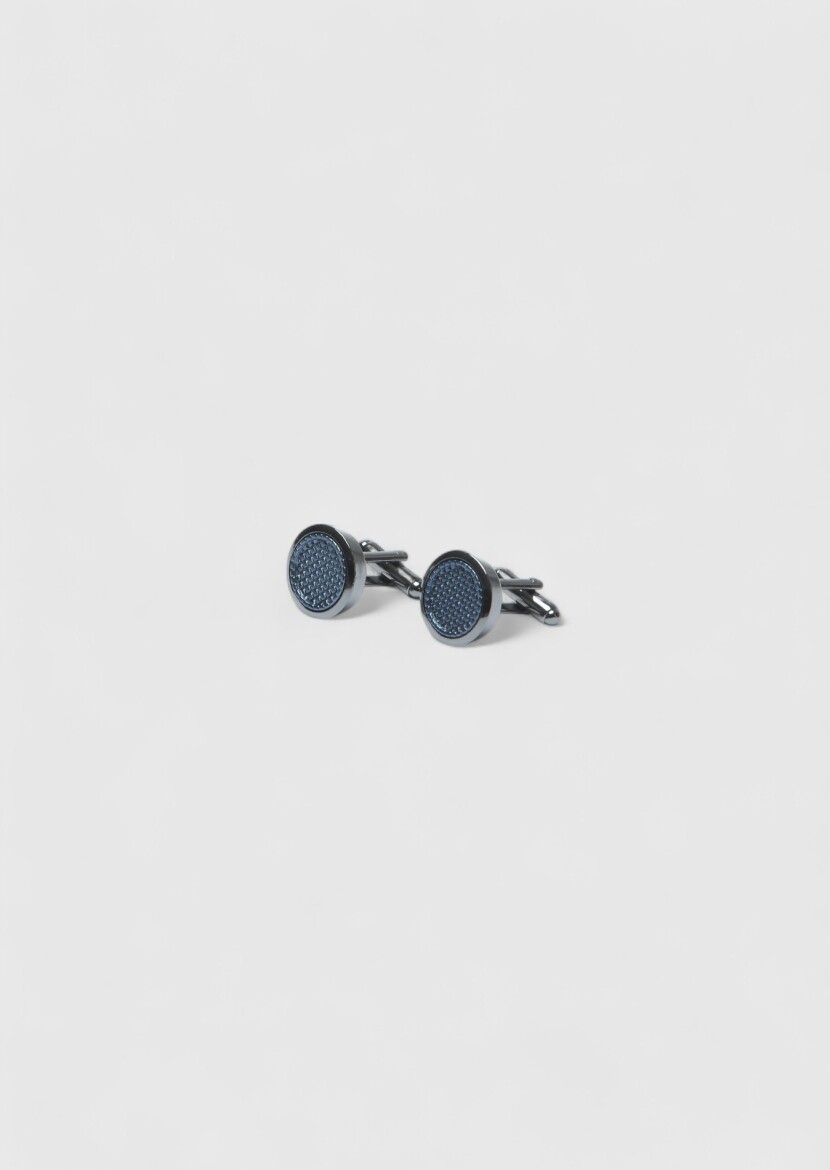 Silver Brass Cuff Link - RAMSEY