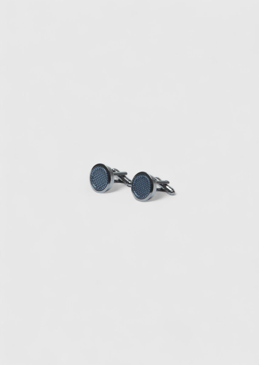 Silver Brass Cuff Link - 2
