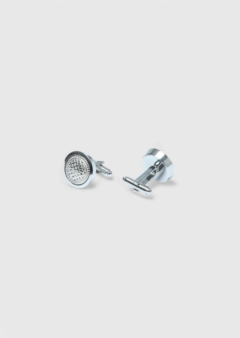 Silver Brass Cuff Link - RAMSEY