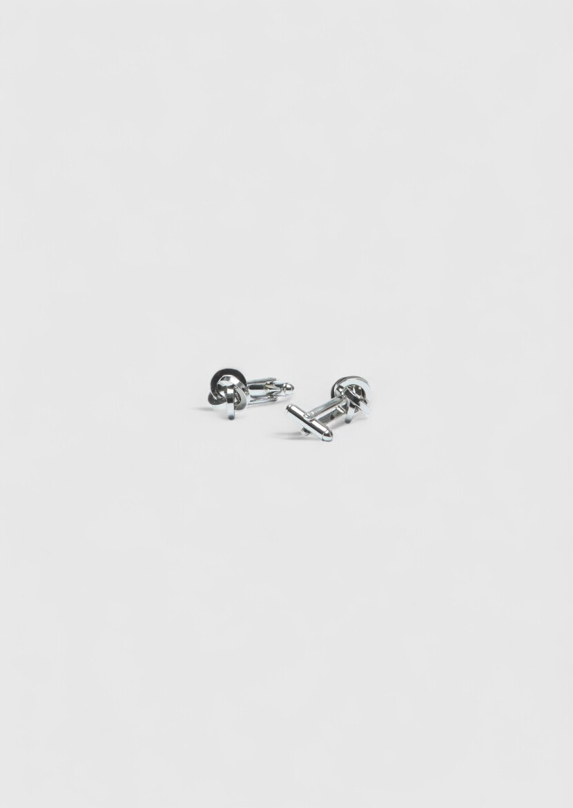 Silver Brass Cuff Link - RAMSEY