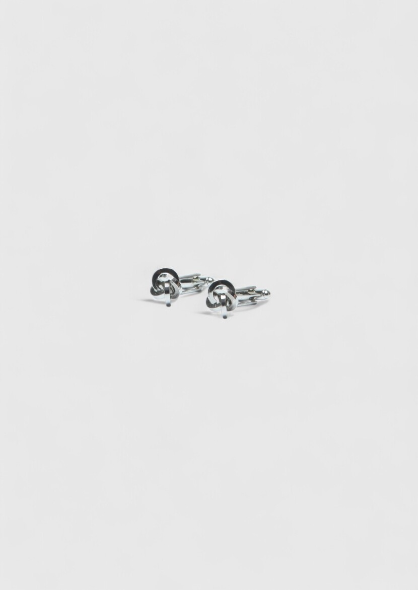 Silver Brass Cuff Link - RAMSEY