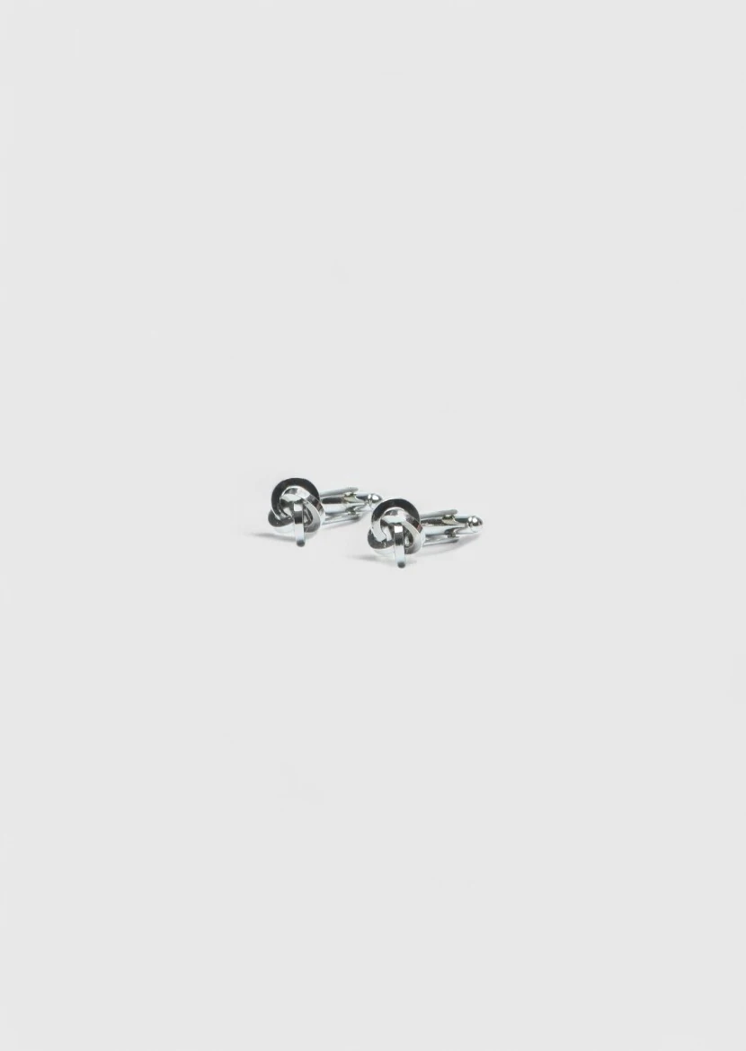 Silver Brass Cuff Link 