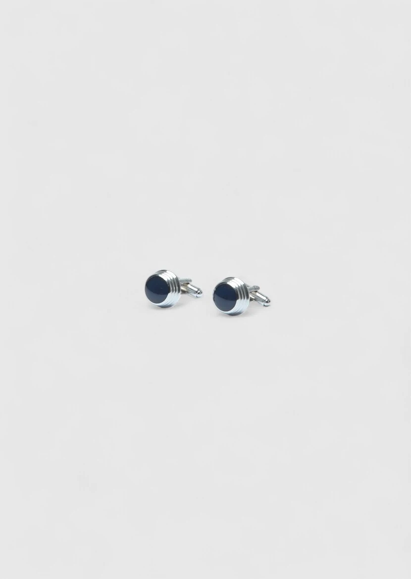 Silver Brass Cuff Link - 2