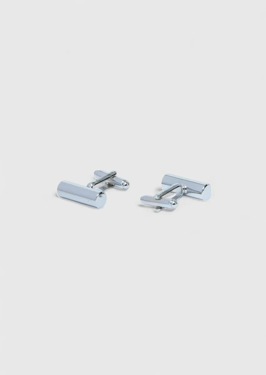 Silver Brass Cuff Link - 2