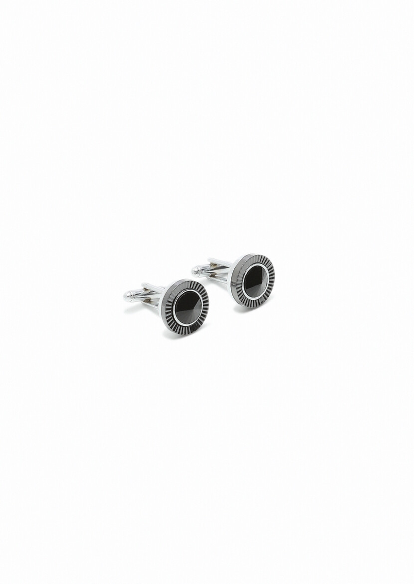 Silver Brass Cuff Link 