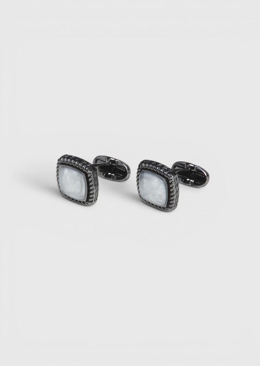 Silver Metal Cuff Link - RAMSEY