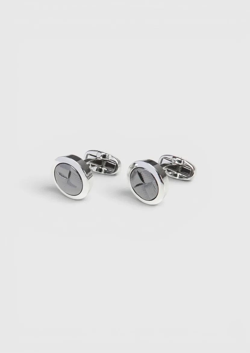 Silver Metal Cuff Link - RAMSEY