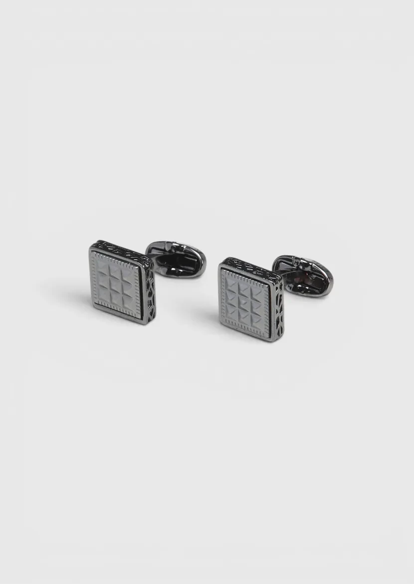 Silver Metal Cuff Link - RAMSEY