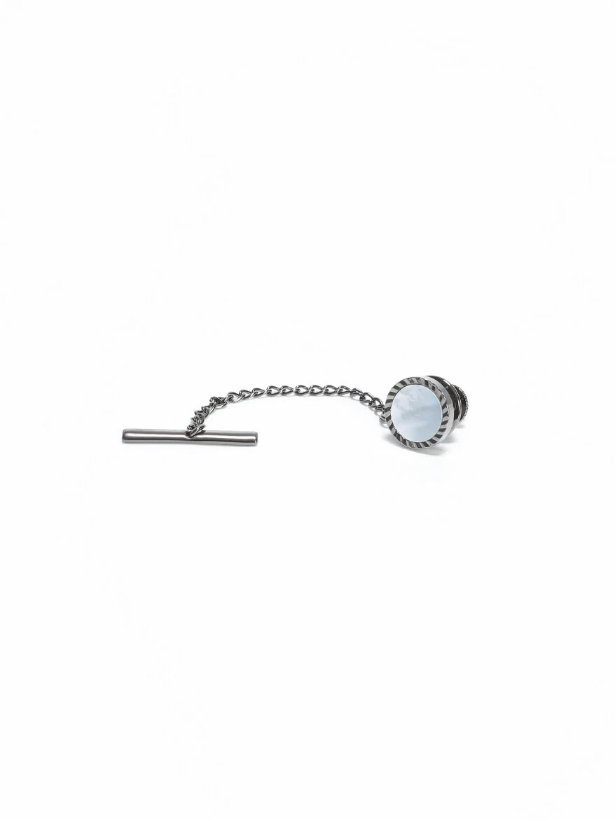 Silver Metal Kravat İğnesi 