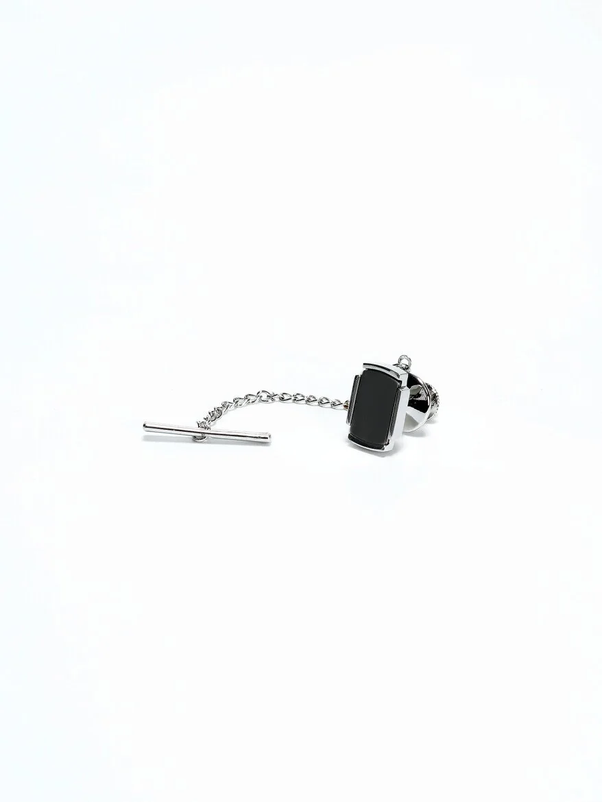 Silver Metal Kravat İğnesi 