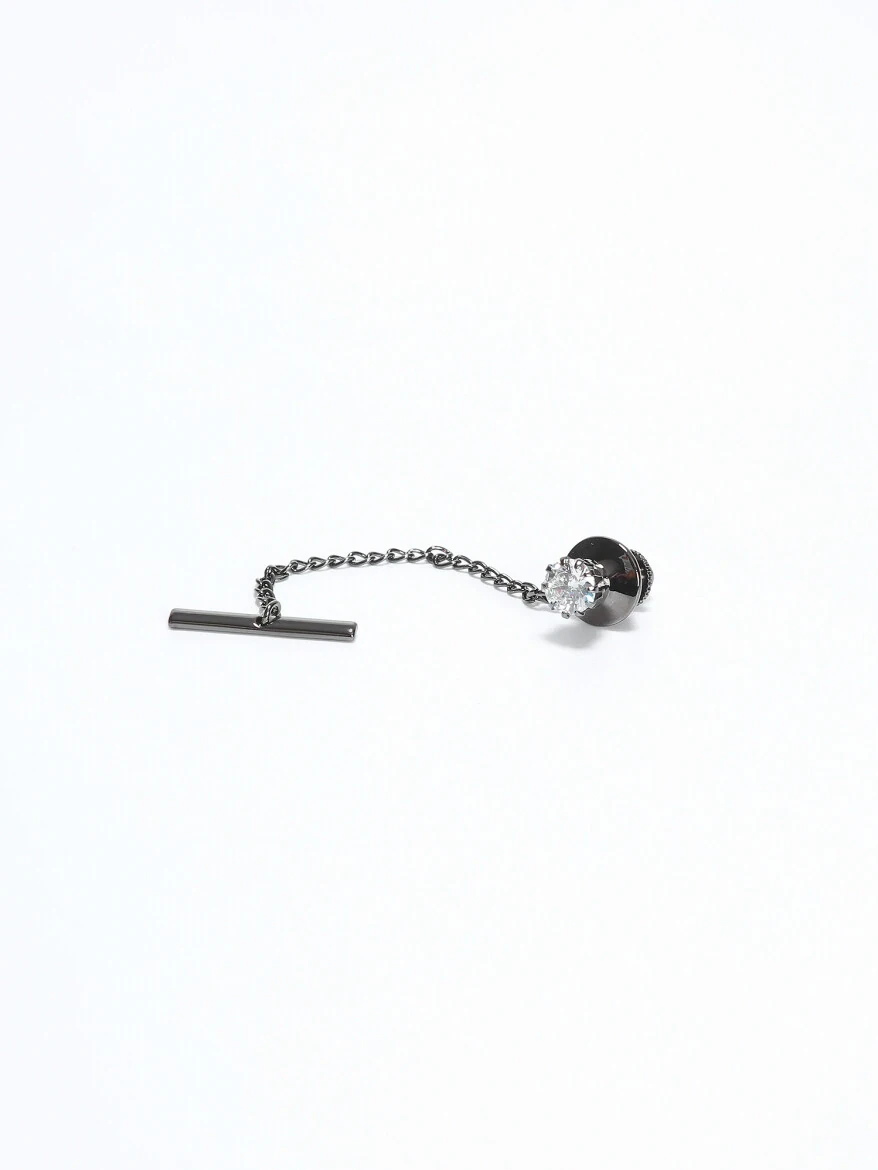 Silver Metal Kravat İğnesi 