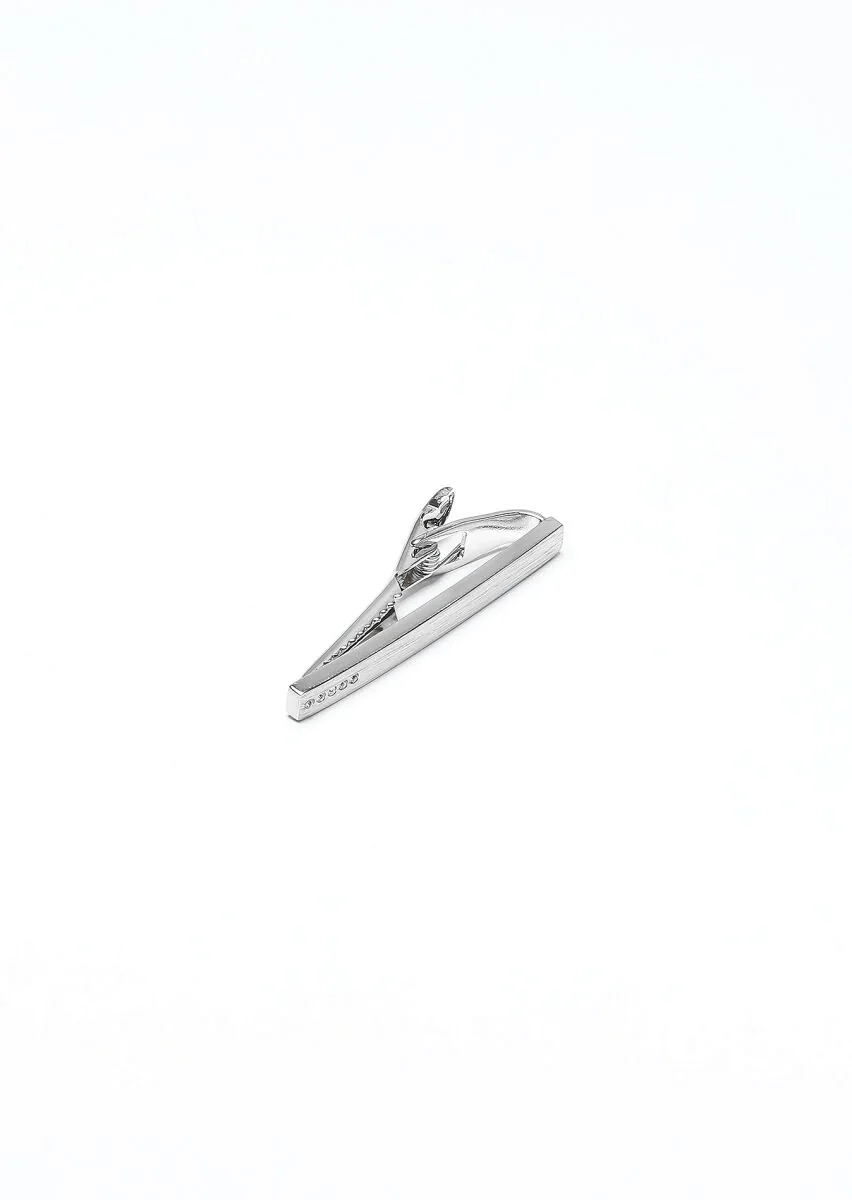 Silver Metal Kravat İğnesi - 1