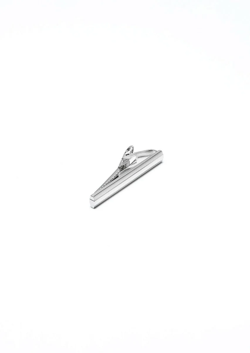 Silver Metal Kravat İğnesi - 1
