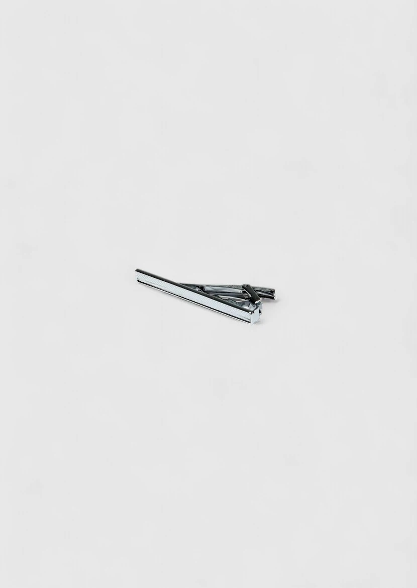 Silver Metal Kravat İğnesi 
