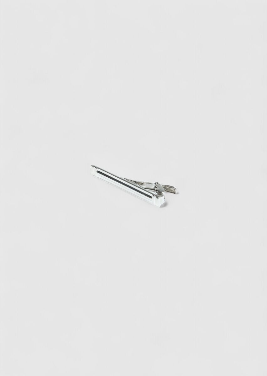 Silver Metal Kravat İğnesi - 1