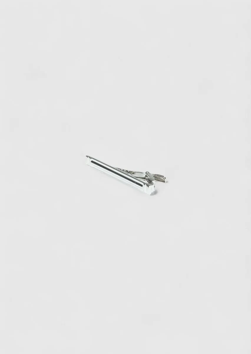 Silver Metal Kravat İğnesi - 1