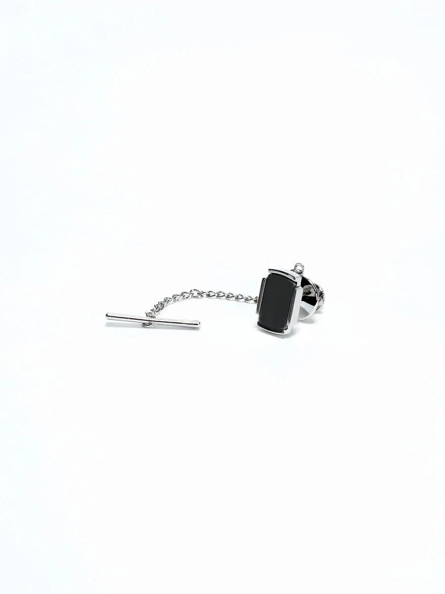 Silver Metal Tie Needle - 1