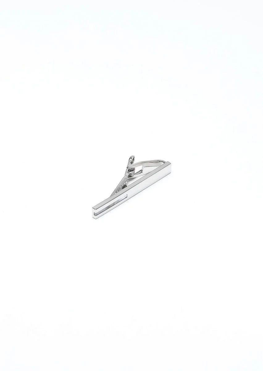 Silver Metal Tie Needle - 1