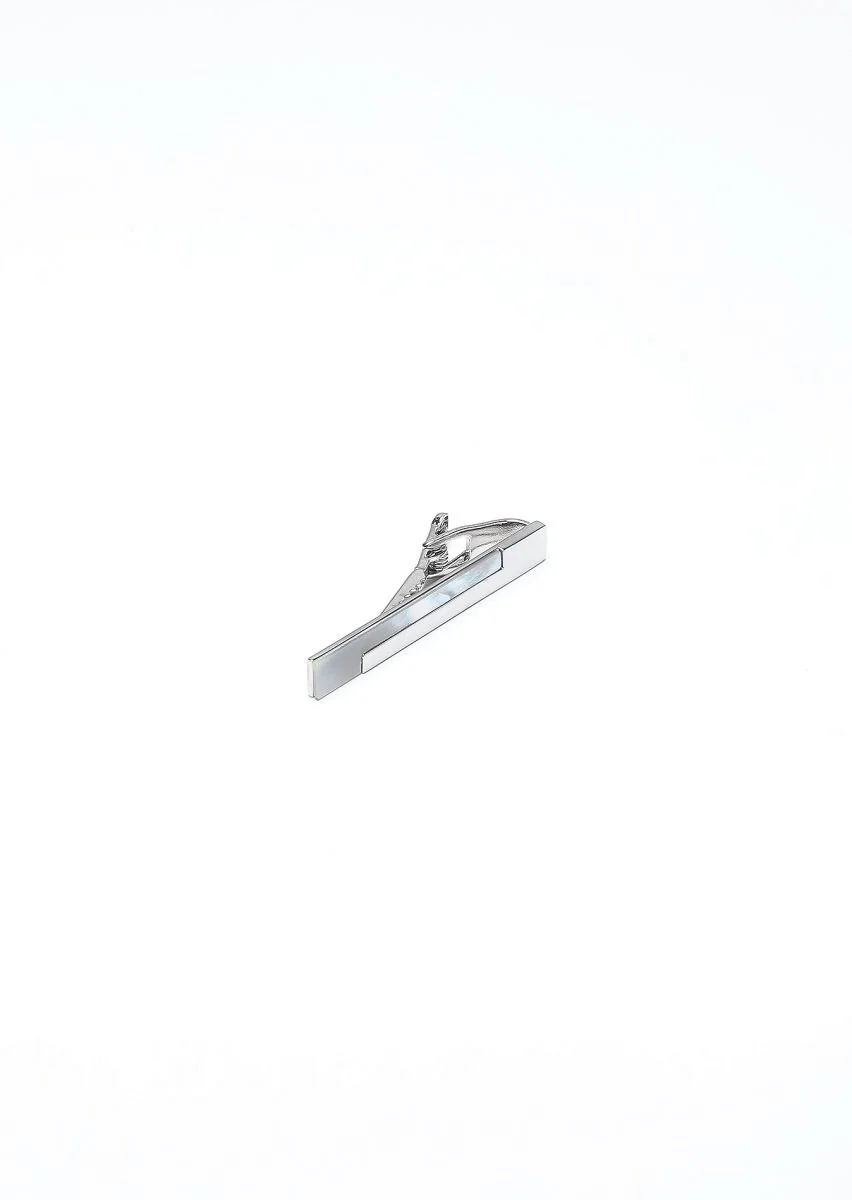 Silver Metal Tie Needle - 1