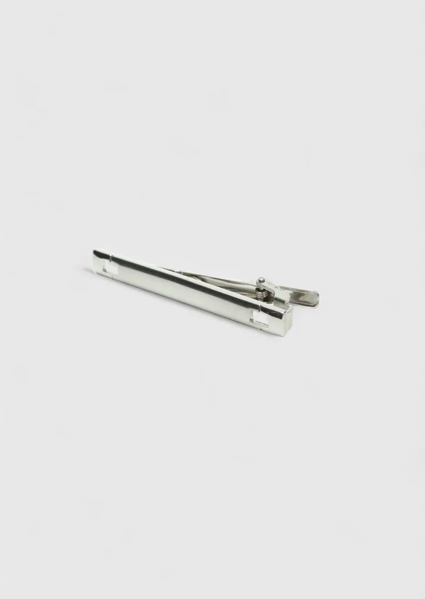 Silver Metal Tie Needle - 1