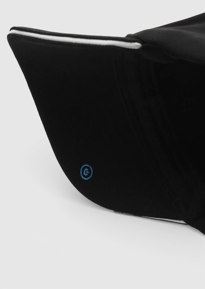 Siyah %100 Pamuk Sapka - 6