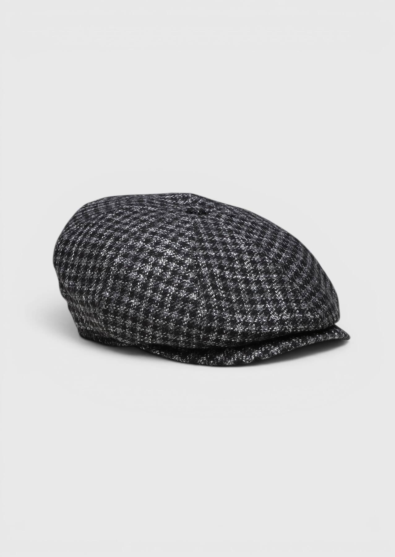 Siyah %50 Polyester ,%50 Yün Sapka