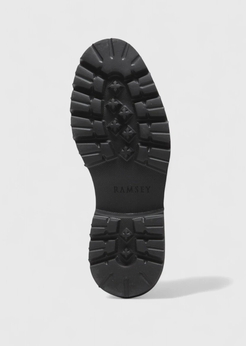 Siyah Deri Casual Ayakkabı - 4