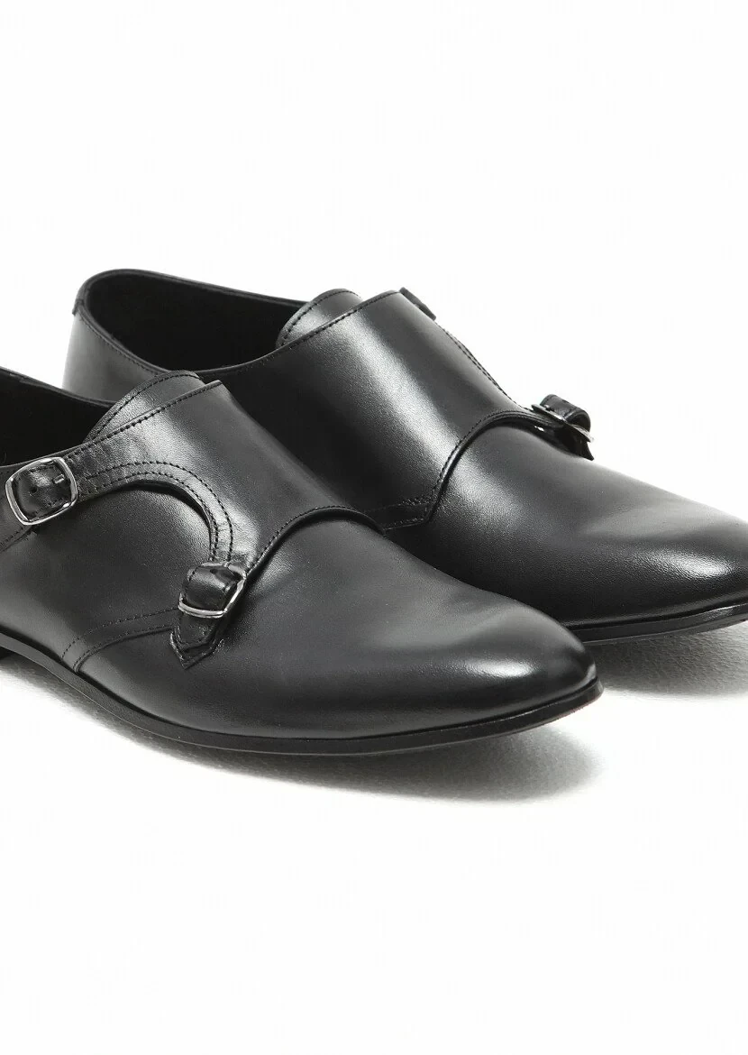 Siyah Deri Klasik Loafer - 3