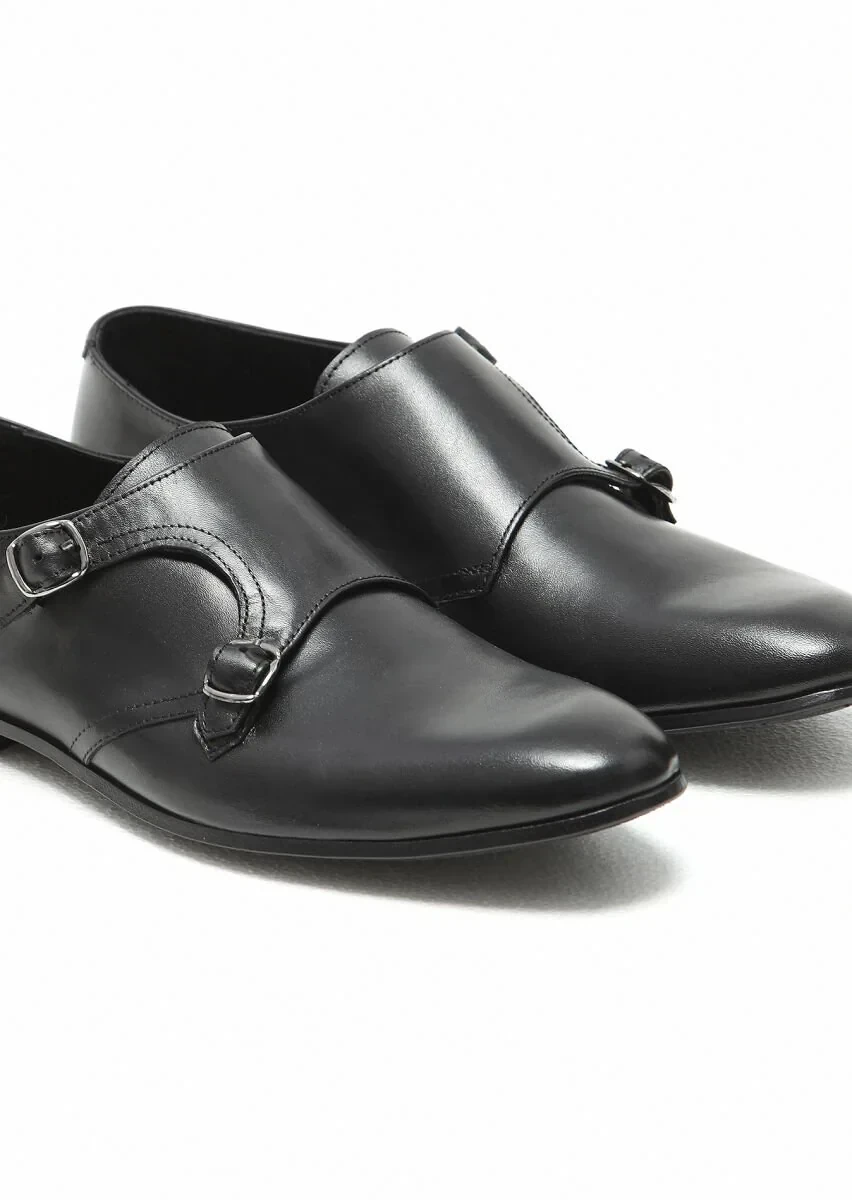 Siyah Deri Klasik Loafer - 3