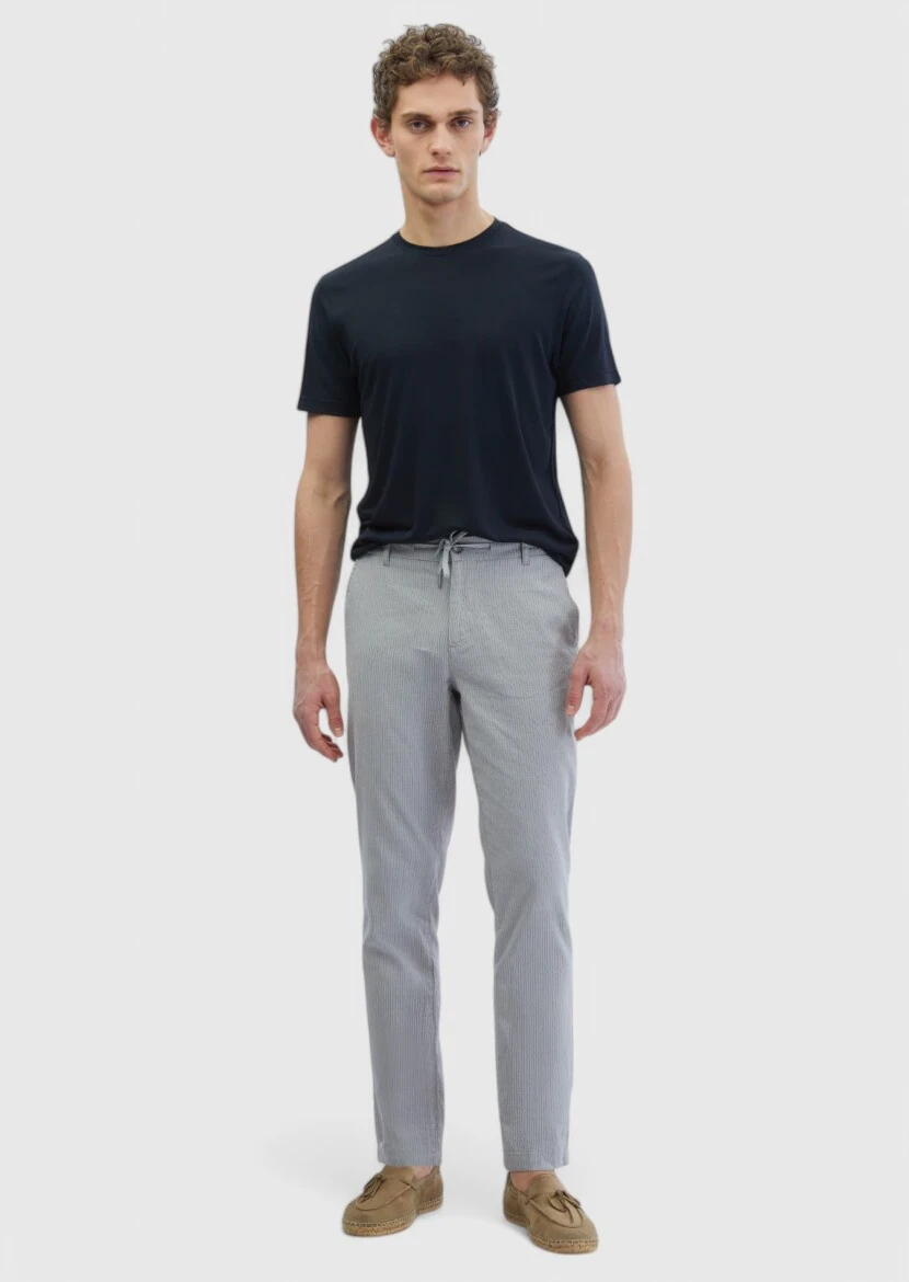 Siyah Düz Bisiklet Yaka T-Shirt - RAMSEY