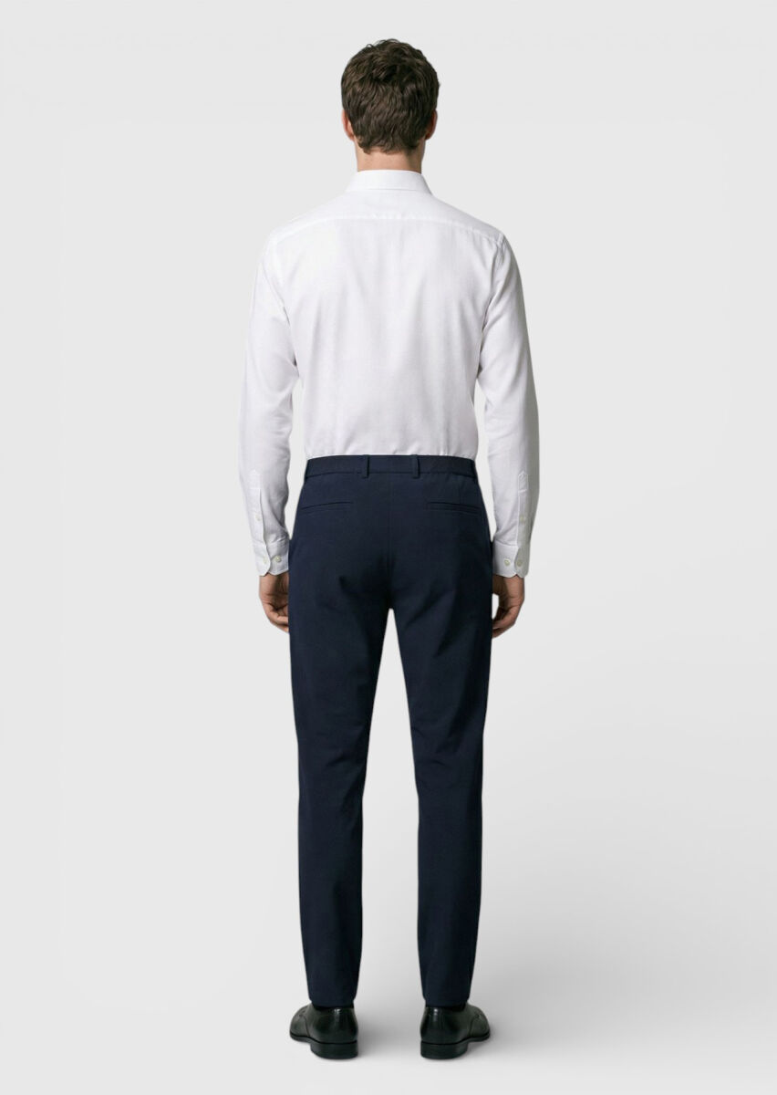 Siyah Düz Örme Jogging Fit Casual Pantolon - 4