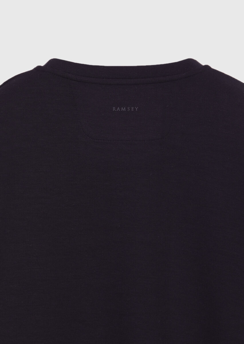 Siyah Düz Sweatshırt - 6