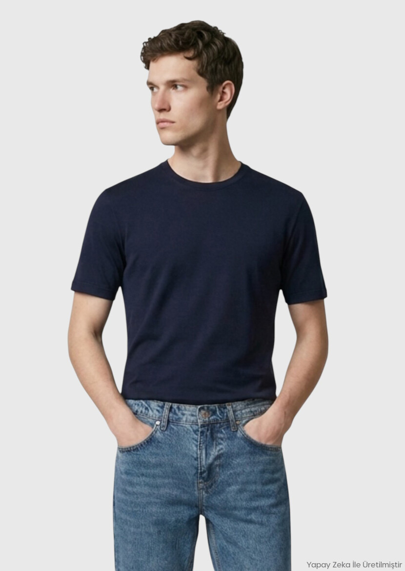 Siyah Düz T-Shirt - RAMSEY