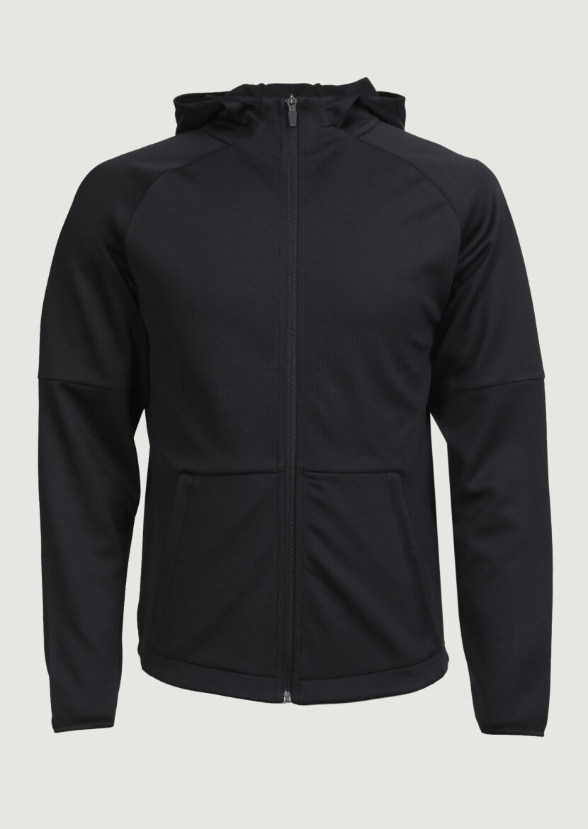 Siyah Kapüşonlu Düz Sweatshırt - 6