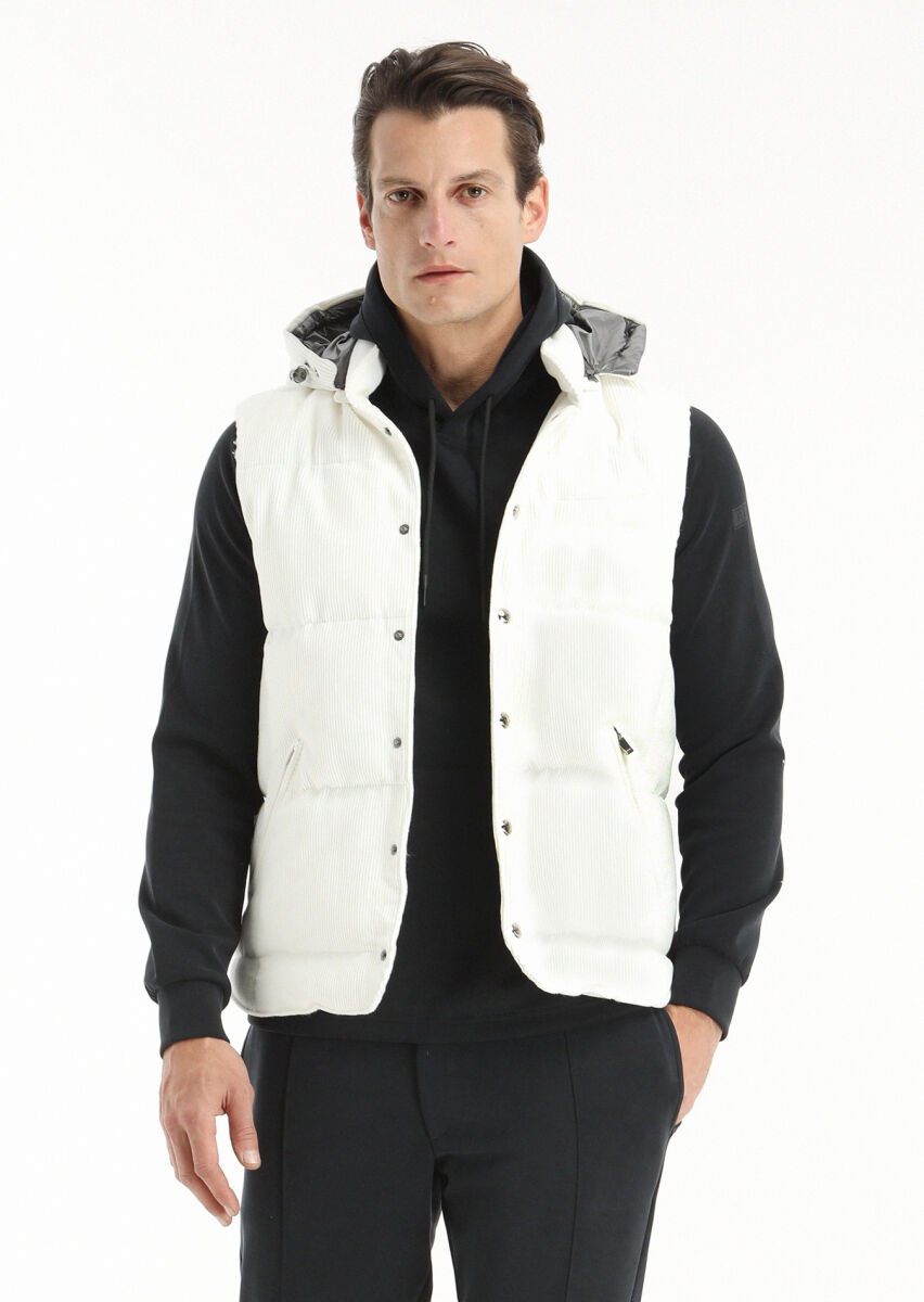 Siyah Kapüşonlu Düz Sweatshırt - 2