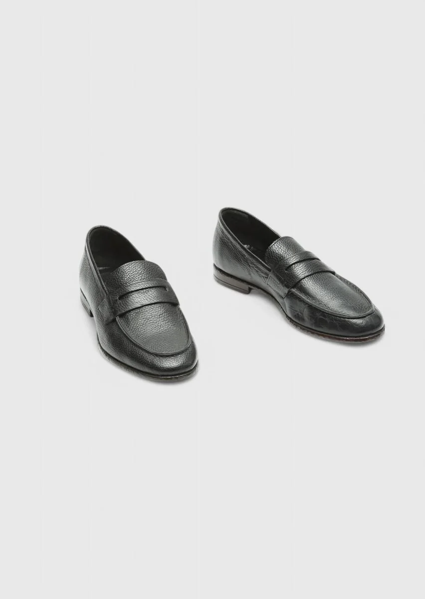 Siyah Loafer - 3