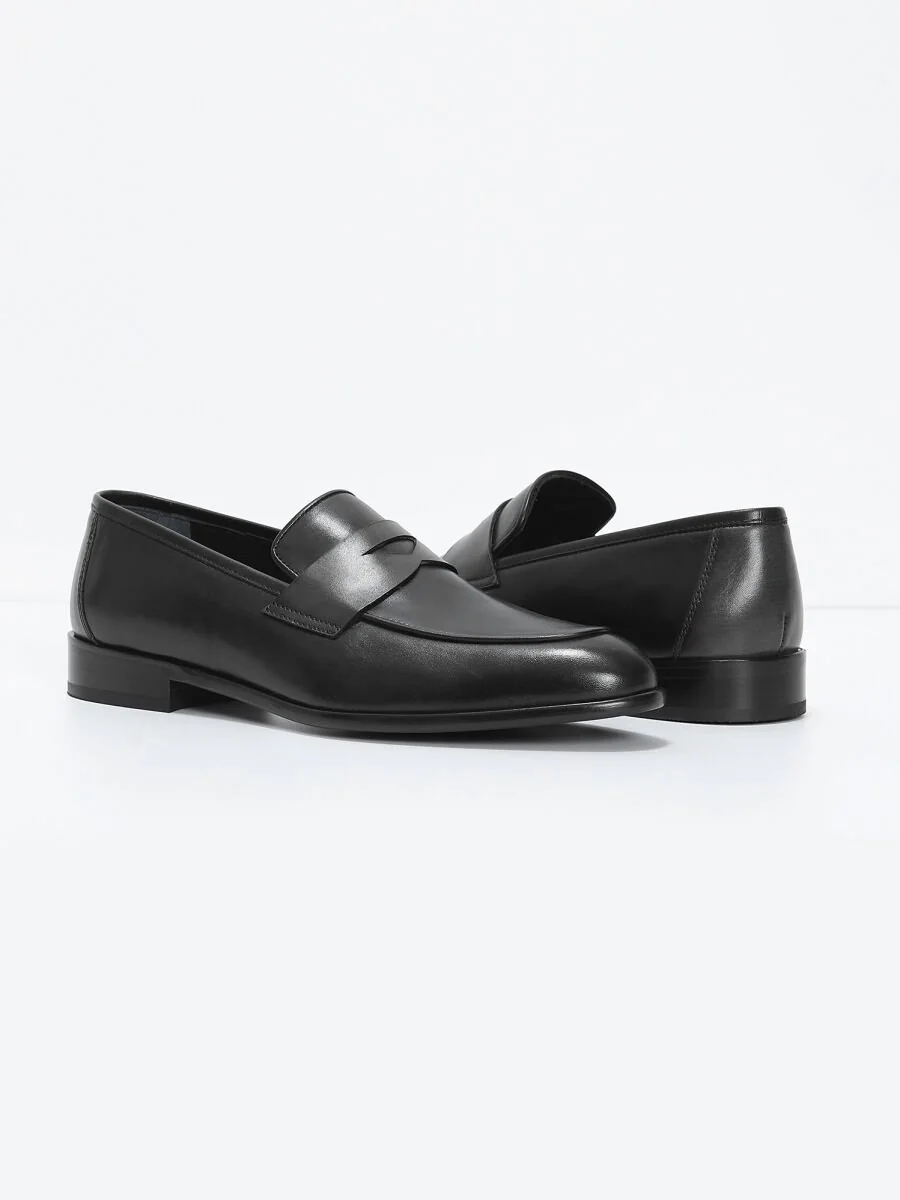 Siyah Loafer - 3
