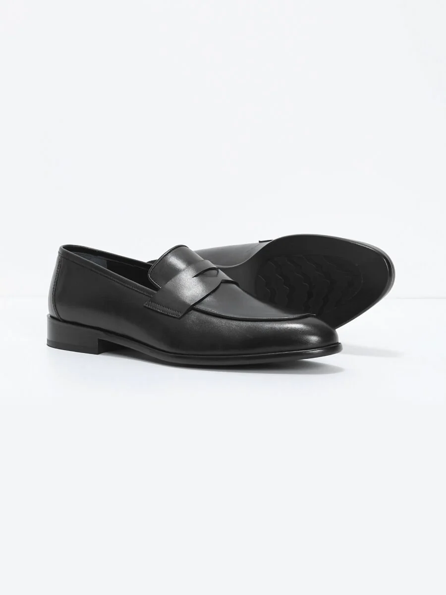 Siyah Loafer - 4