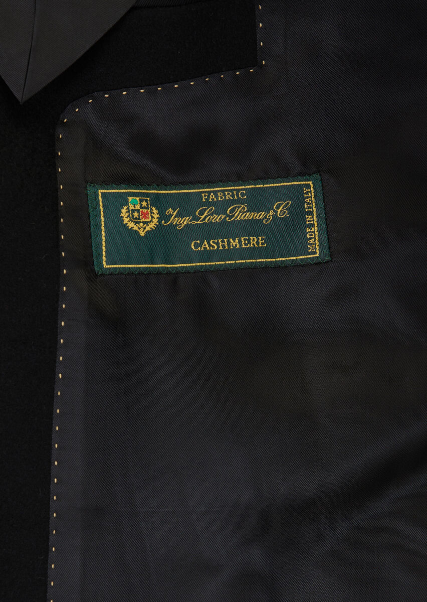 Siyah Oversize Fit Casual Dokuma Palto - 6