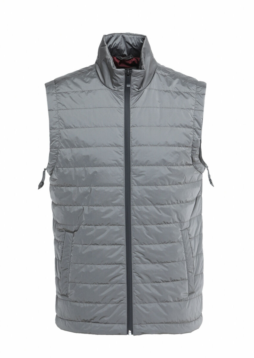 Siyah Regular Fit Gömlek Yaka Casual Dokuma Pardösü - 8