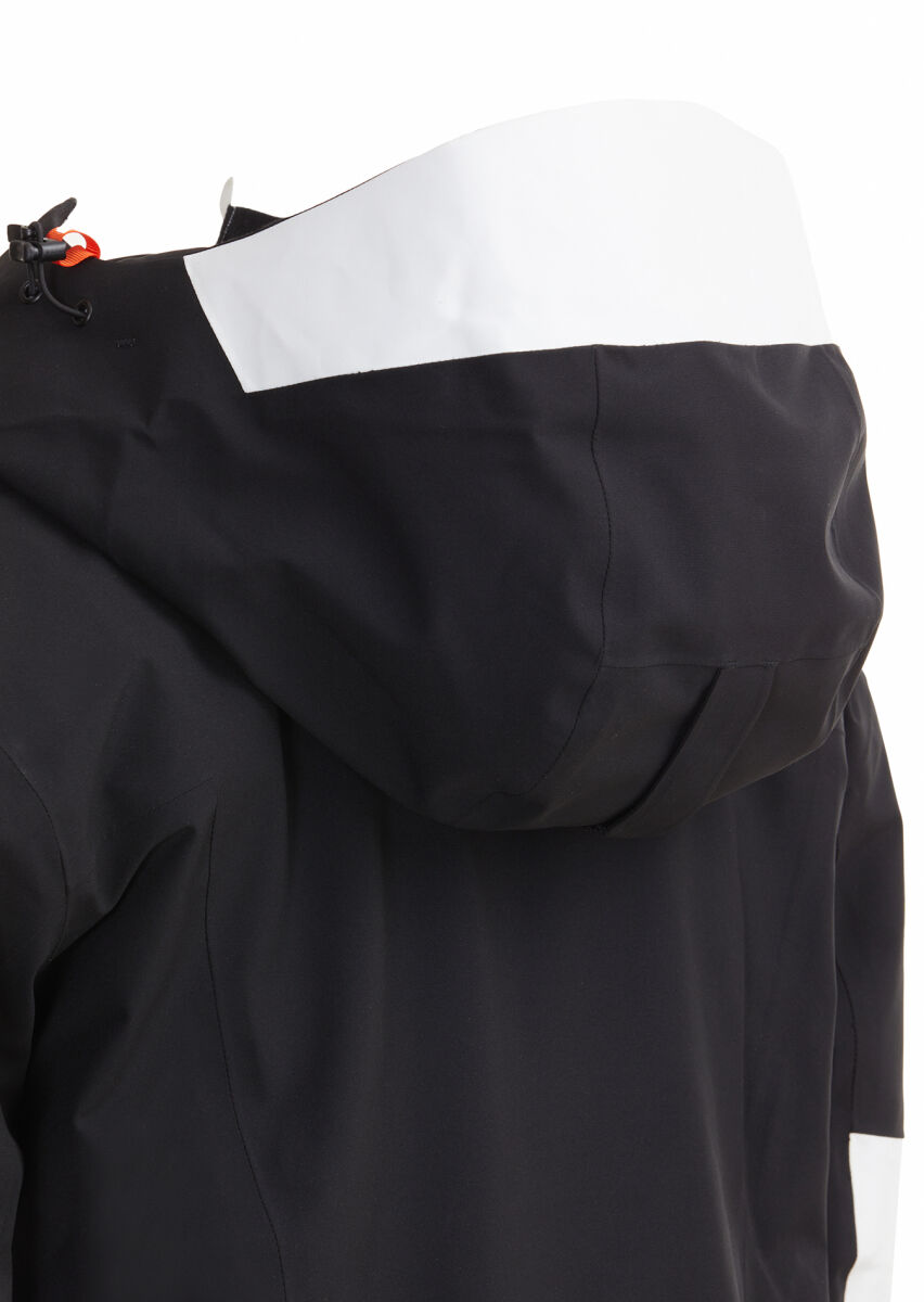 Siyah Regular Fit Kapüşonlu Casual Dokuma Kaban - 12