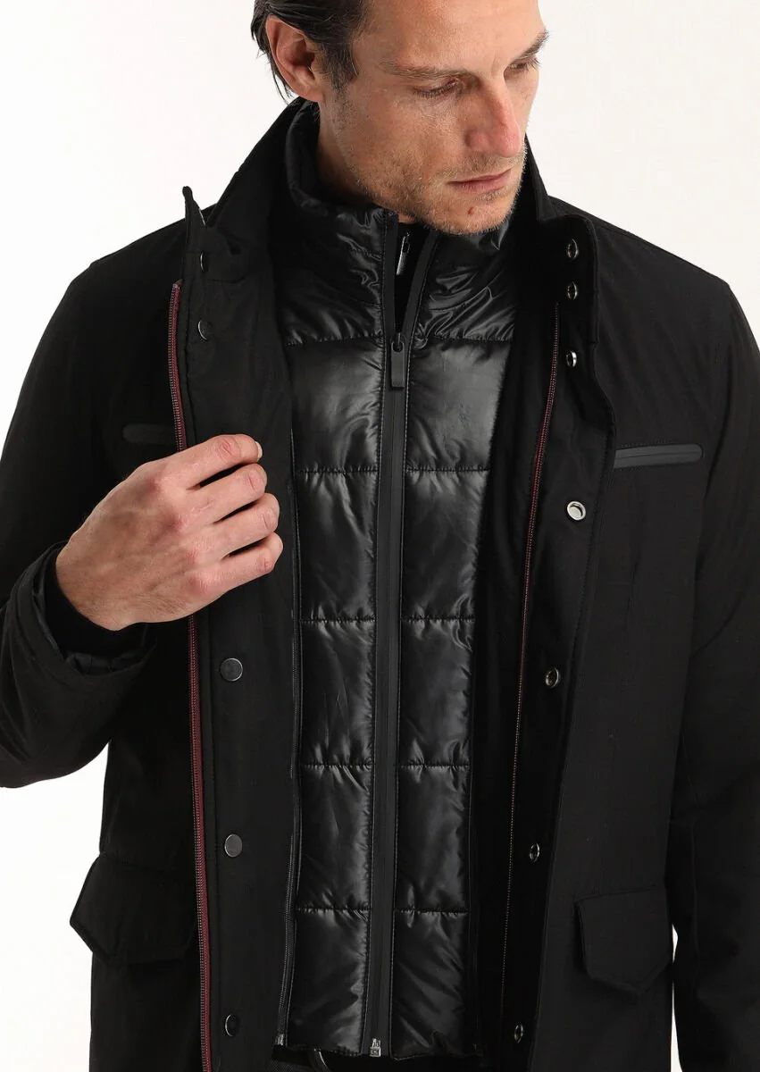 Siyah Regular Fit Spor Ceket - 5
